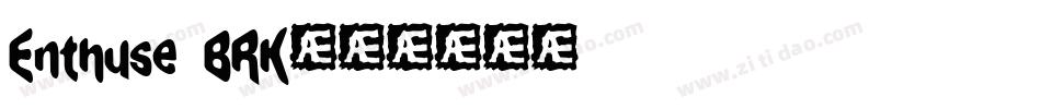 Enthuse BRK字体转换